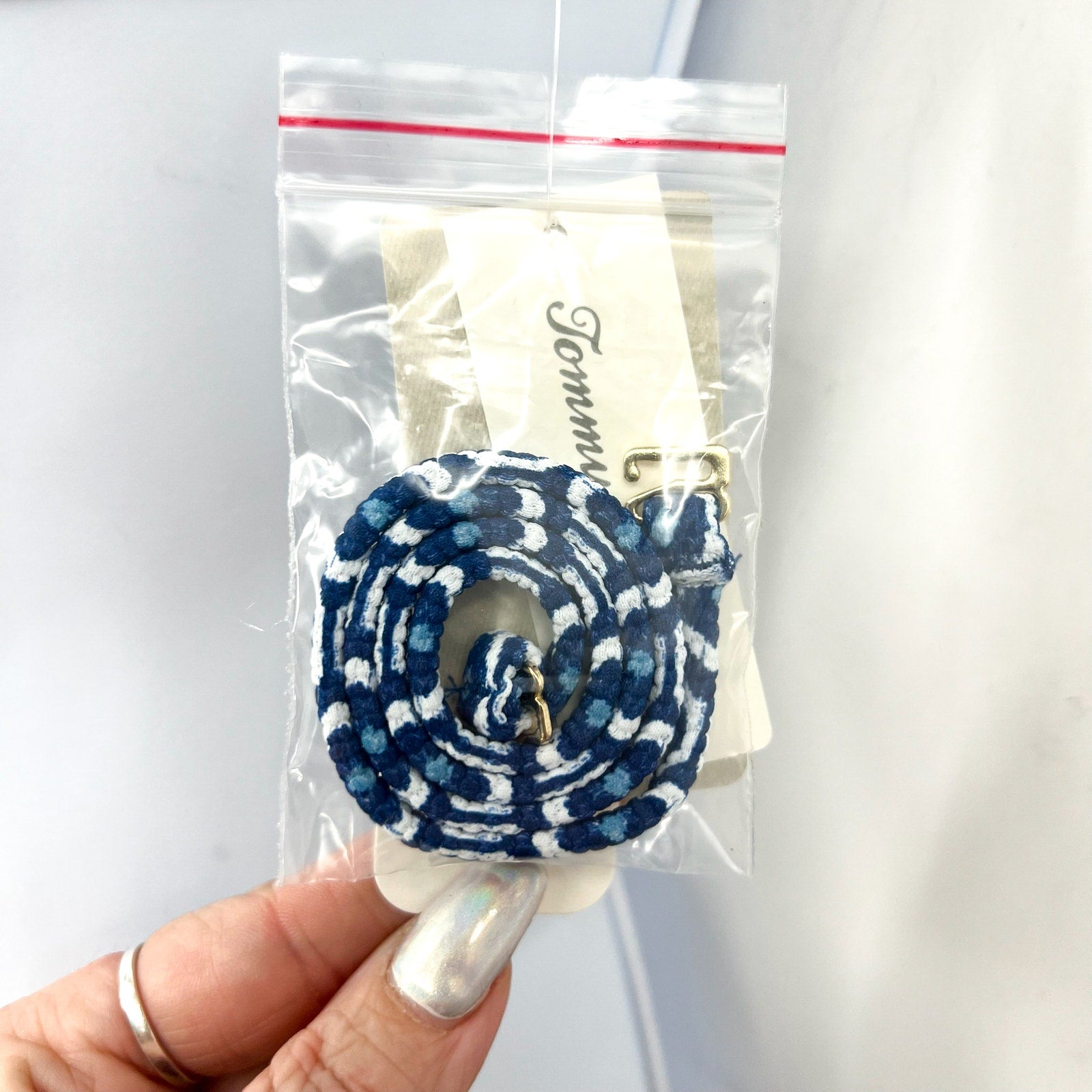 TOMMY BAHAMA Island Cays Blooms Bandeau Bikini Top Small Indigo Tide NWT