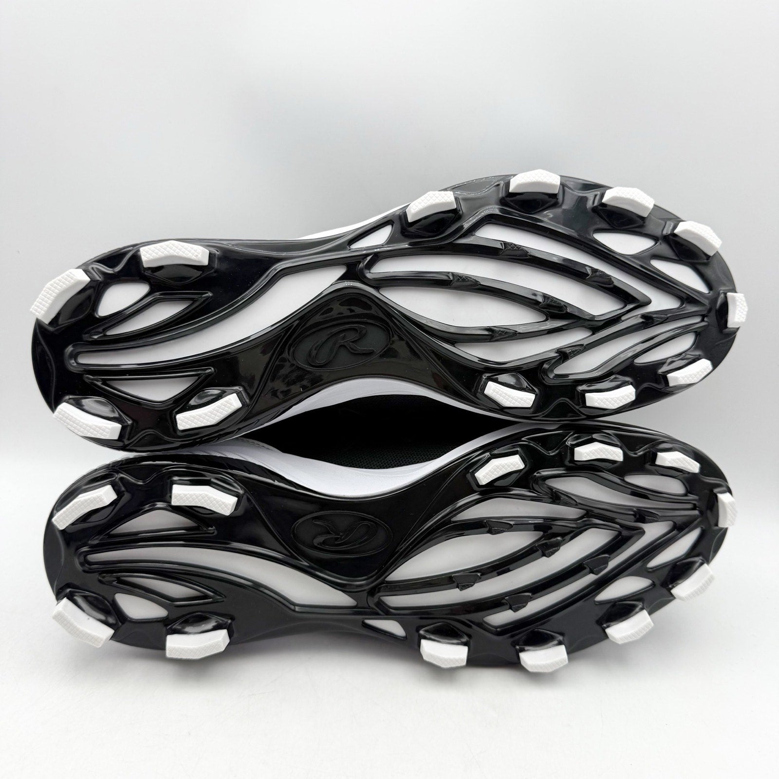 Rawlings Mens Roster 174931 Baseball Cleats Size 8 Black White NWOB