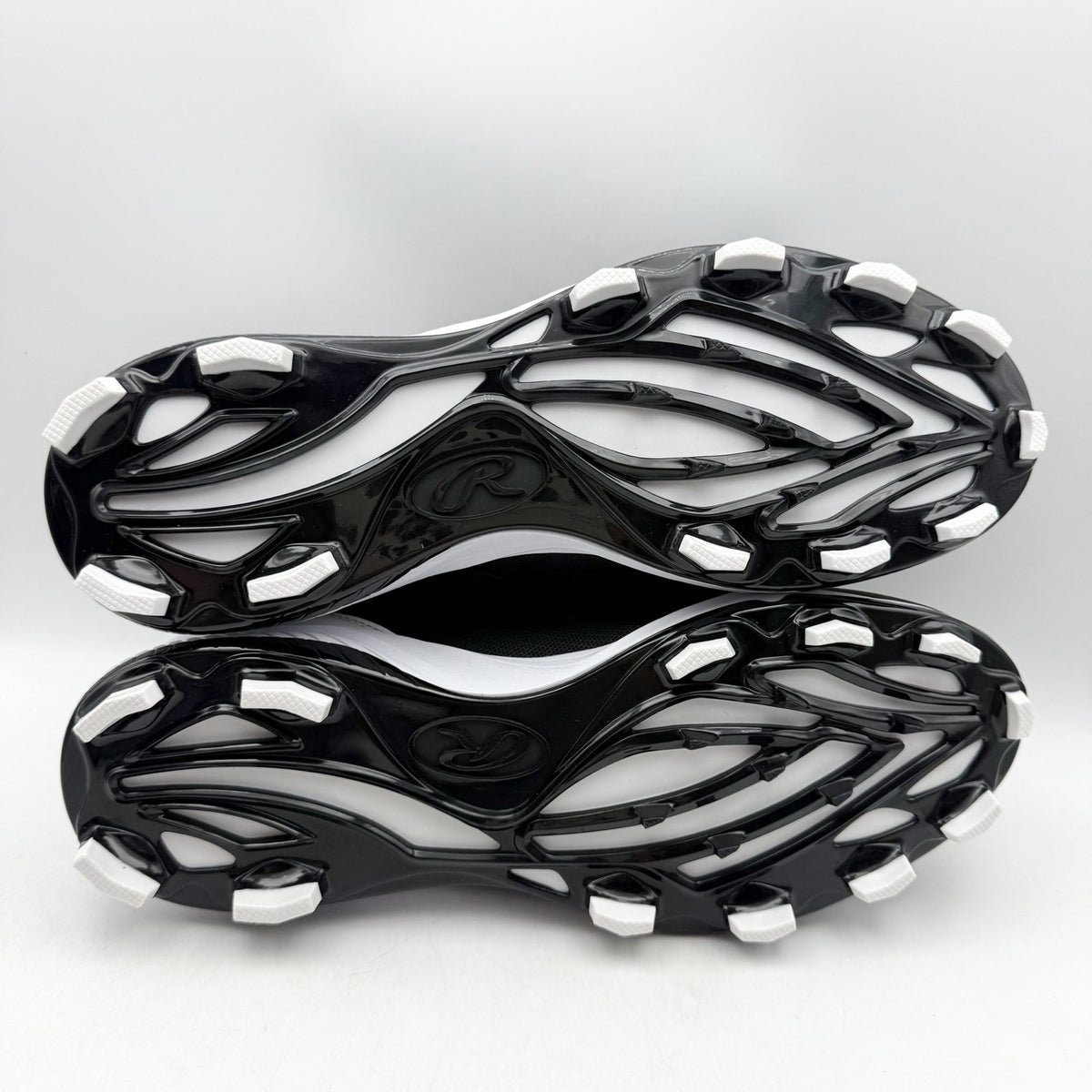 Rawlings Mens Roster 174931 Baseball Cleats Size 8 Black White NWOB
