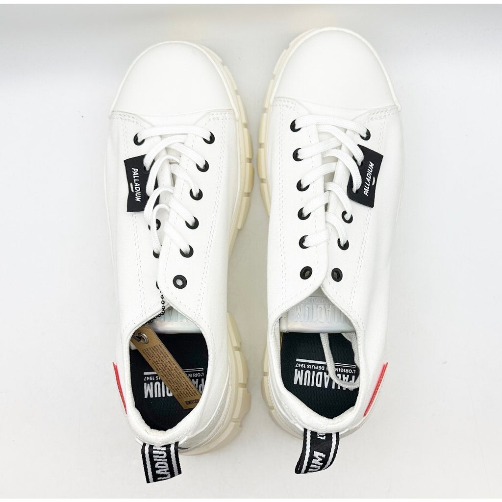 Palladium Womens Revolt Lo TX Platform Casual Sneakers Size 10 White NWOB