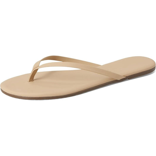 TKEES Womens Foundation Matte Sandals US 7 M Nude Cowhide Leather NWOB