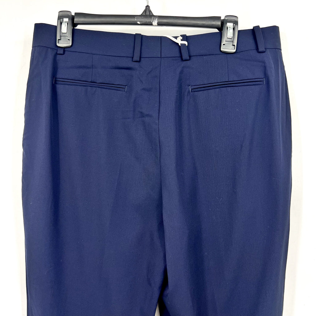 EVERLANE Women's The Italian GoWeave Crop Trouser Pants Size 10 Navy Blue NWT
