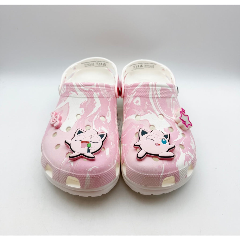 Crocs Classic Pokemon Jigglypuff Clogs Mens 12 EU 46-47 Pink White NIB