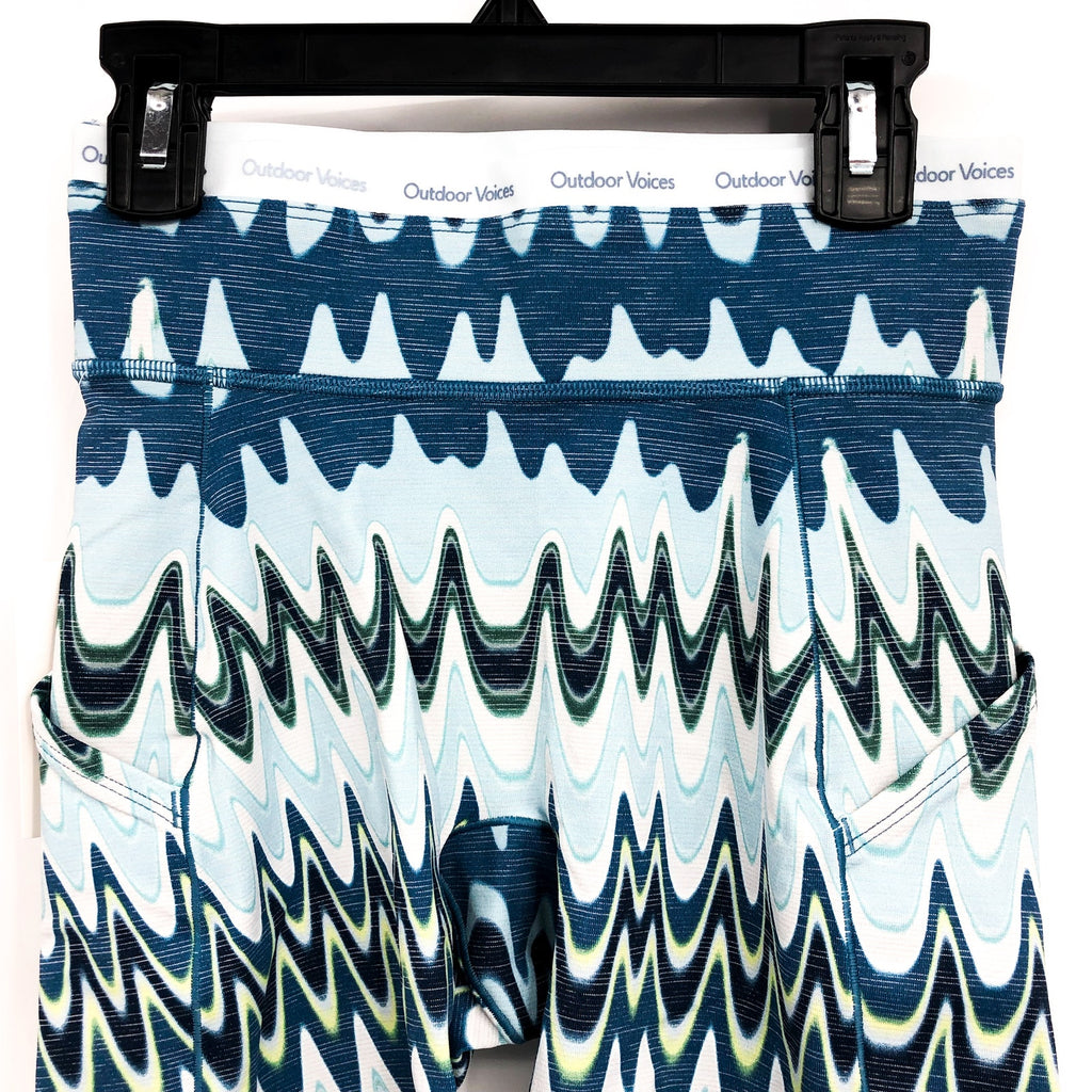OUTDOOR VOICES Womens 5" Thrive Bike Shorts XXS Blue Polar Helios TechSweat NWT