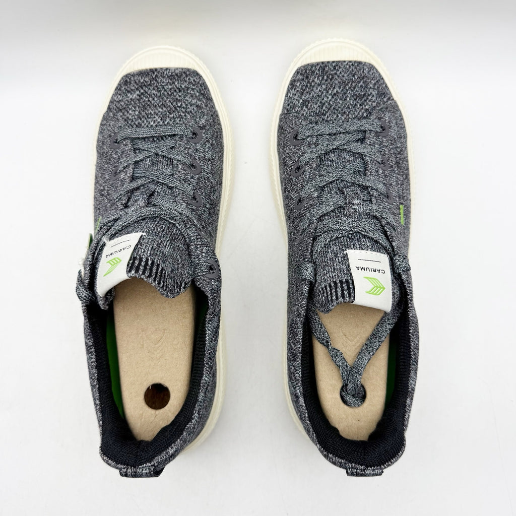 CARIUMA IBI Low Sneakers Womens 9.5 Mens 8 EU 40 Stone Grey Knit Bamboo NIB