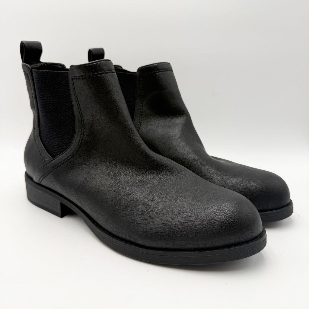 Crown Vintage Womens Flendi Chelsea Ankle Boots Size 11 WIDE Black NWOB