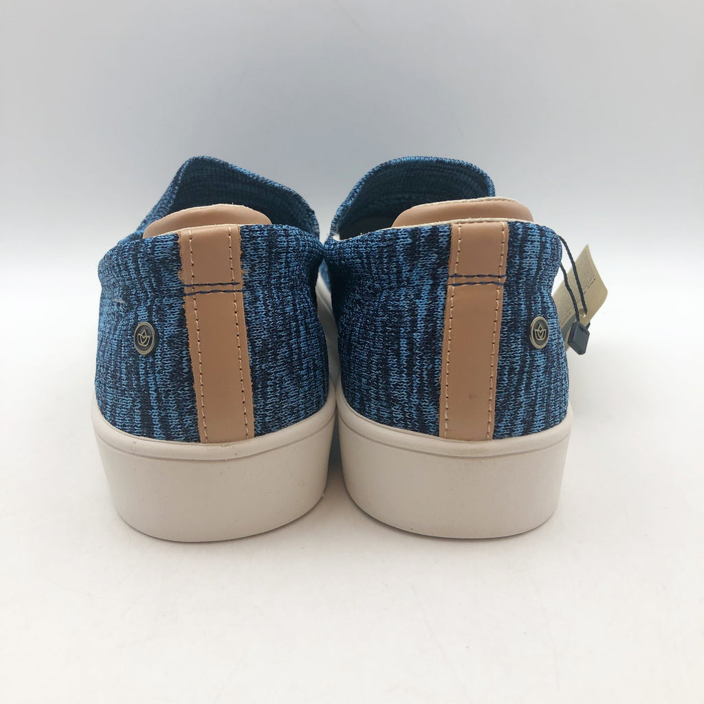 Spenco Womens Coastal Slip-on Sneakers Size 8 WIDE Patriot Blue Knit NIB
