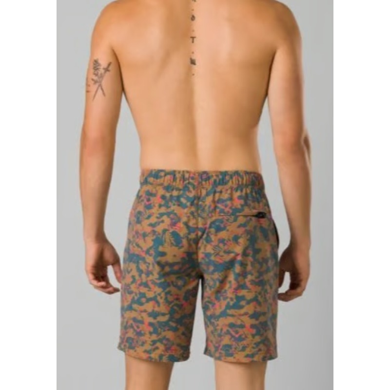 PRANA Men's Metric Board Short Large Brown Fresca Camo 8" Inseam NWT