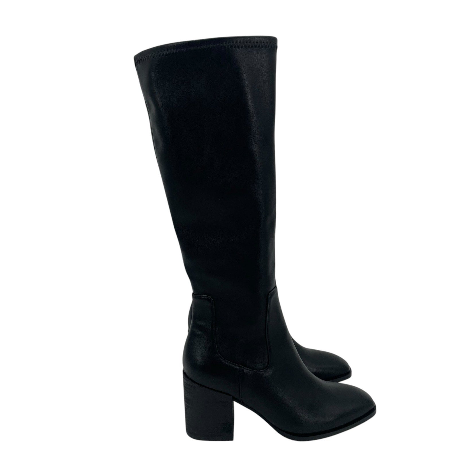 Vionic Womens Inessa Knee High Boots US 5 EU 35 Black Vegan Leather WR NIB