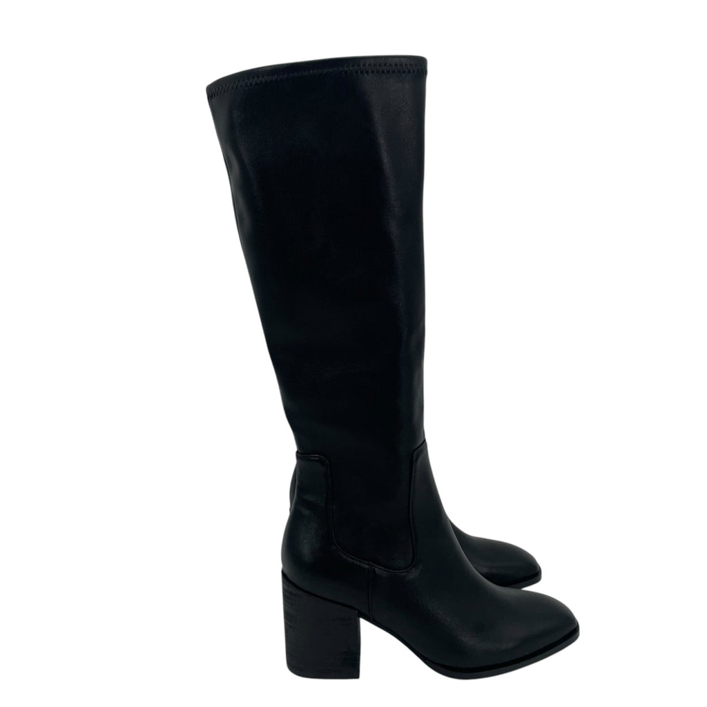 Vionic Womens Inessa Knee High Boots Size 5 EU 35 Black Vegan Leather WR NIB
