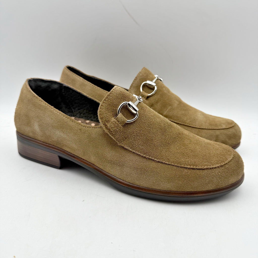 Naot Womens Bentu Loafers EU 39 US 8 Brown Suede Orthotic Friendly NIB