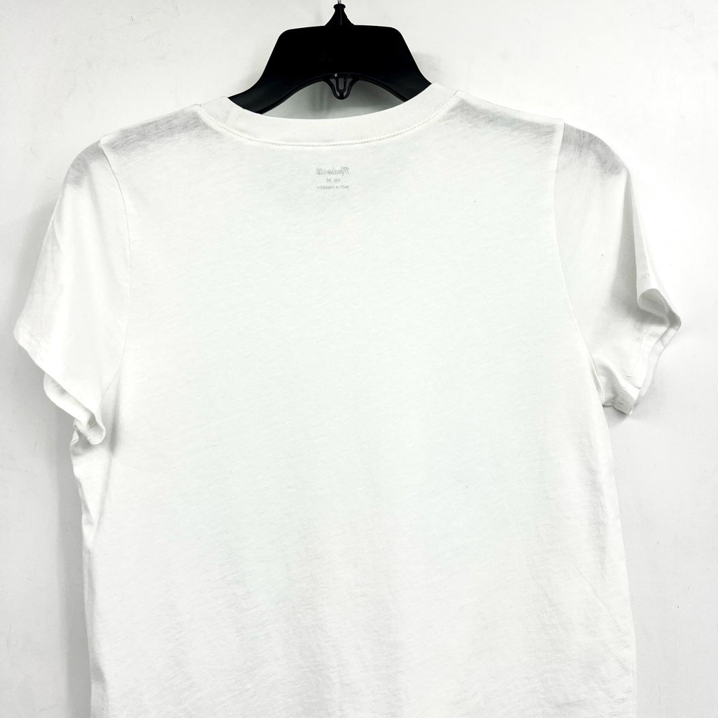 MADEWELL Women's Northside Vintage Tee Medium White Chalk Short Sleeve J8526 NWT