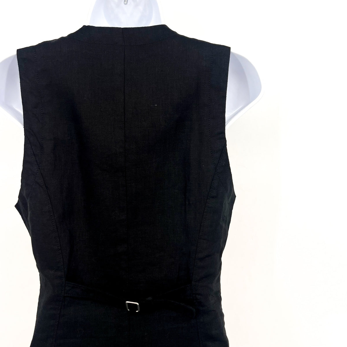 BLANKNYC Women's City Nights Linen Mini Dress Small Black Sleeveless NWT