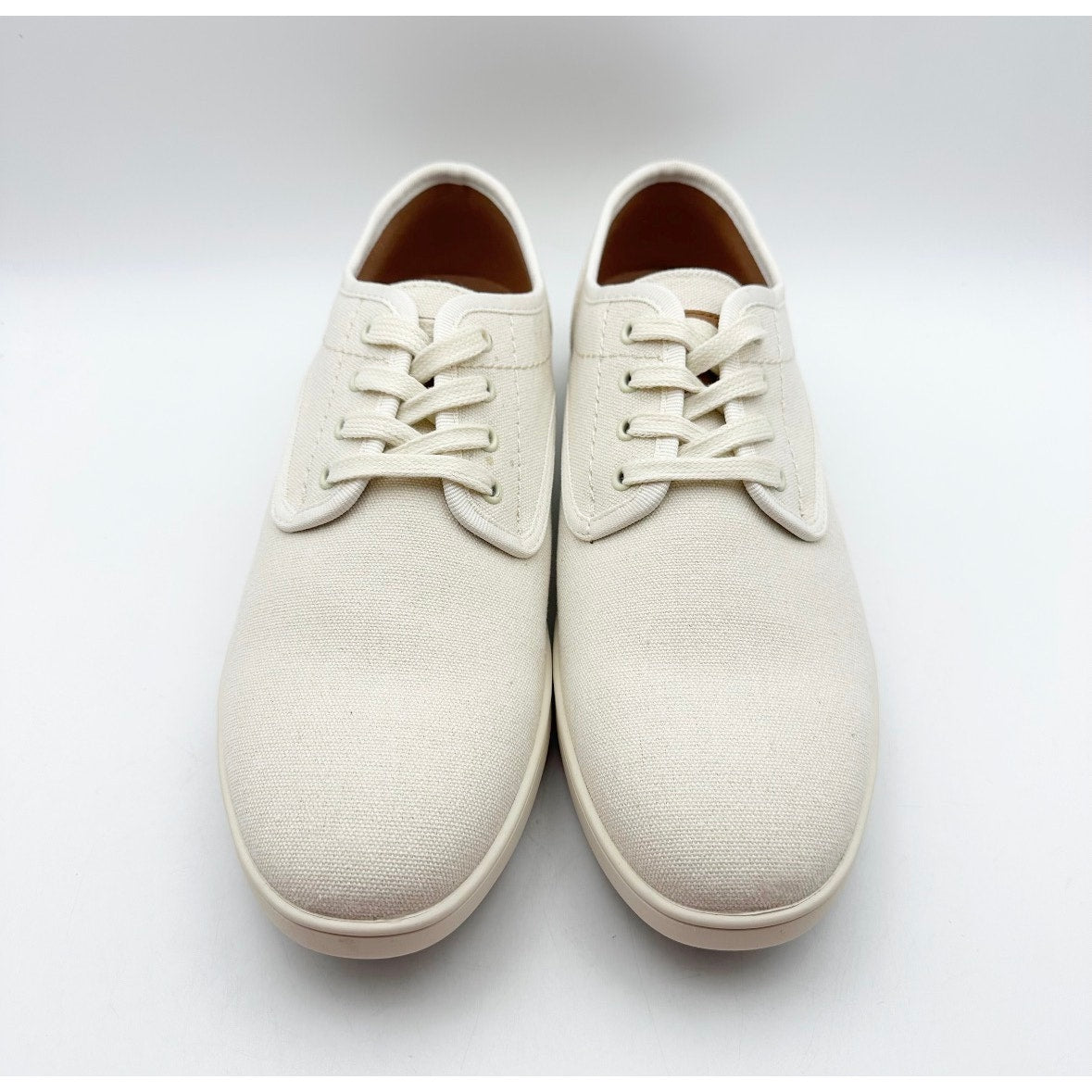 STEVE MADDEN Mens Fenta Casual Sneakers Size 9.5 M Cream White Fabric NIB