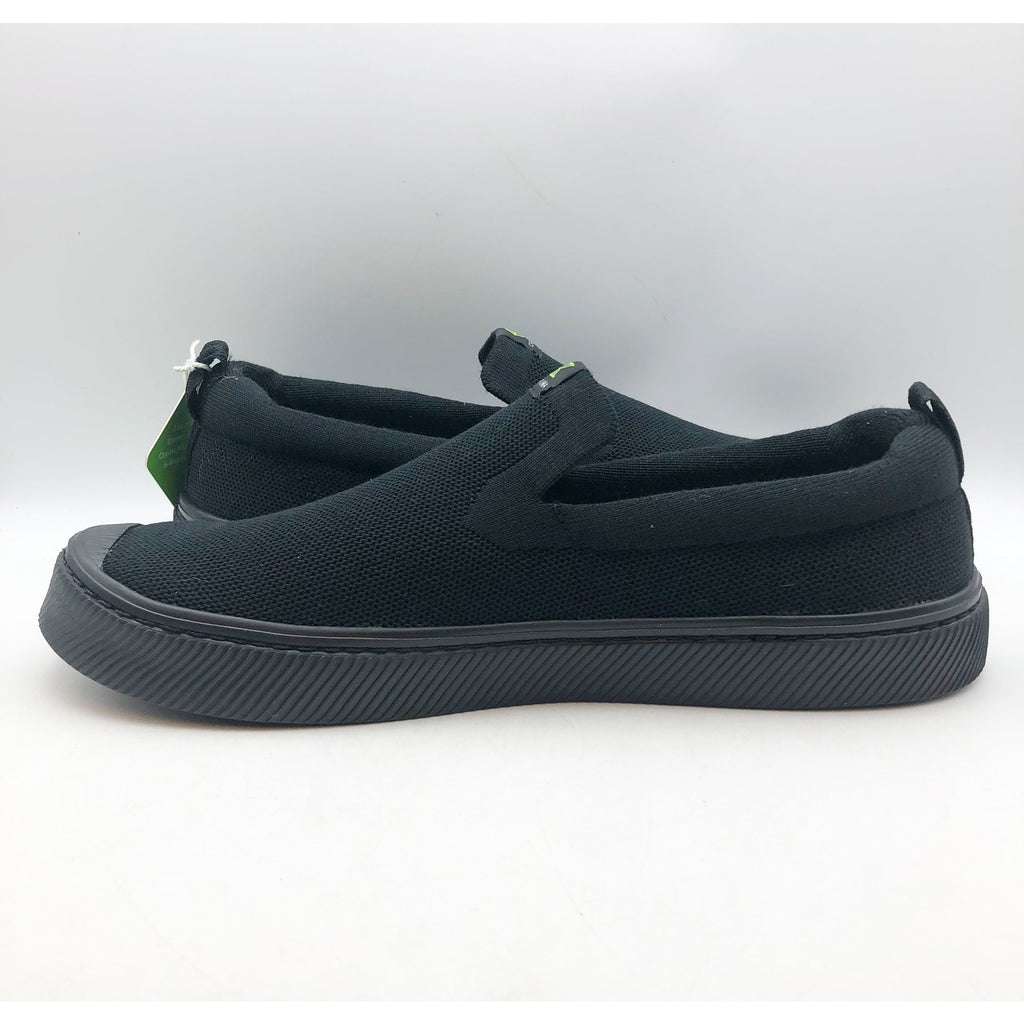 Cariuma Men's IBI Slip On Sneakers Size 13 All Black Knit Bamboo NIB