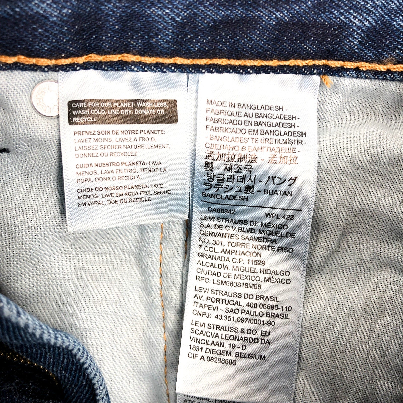 LEVI'S Men's 505 Straight Leg Jeans 33x34 Blue Dark Stonewash NWOT 005054886