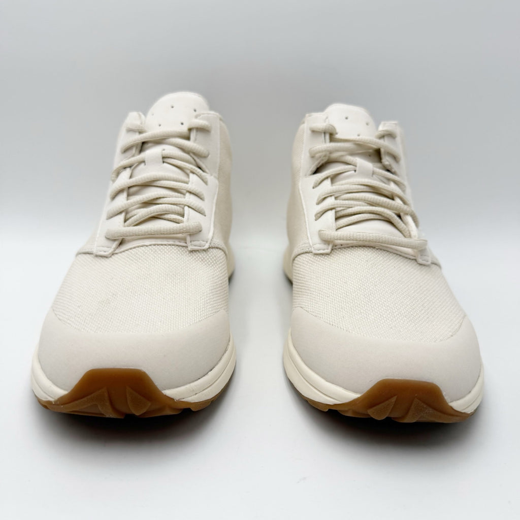 YORK Athletics Mens Henry Mid Trainer Athletic Shoes Size 9 Bone Off-White NIB