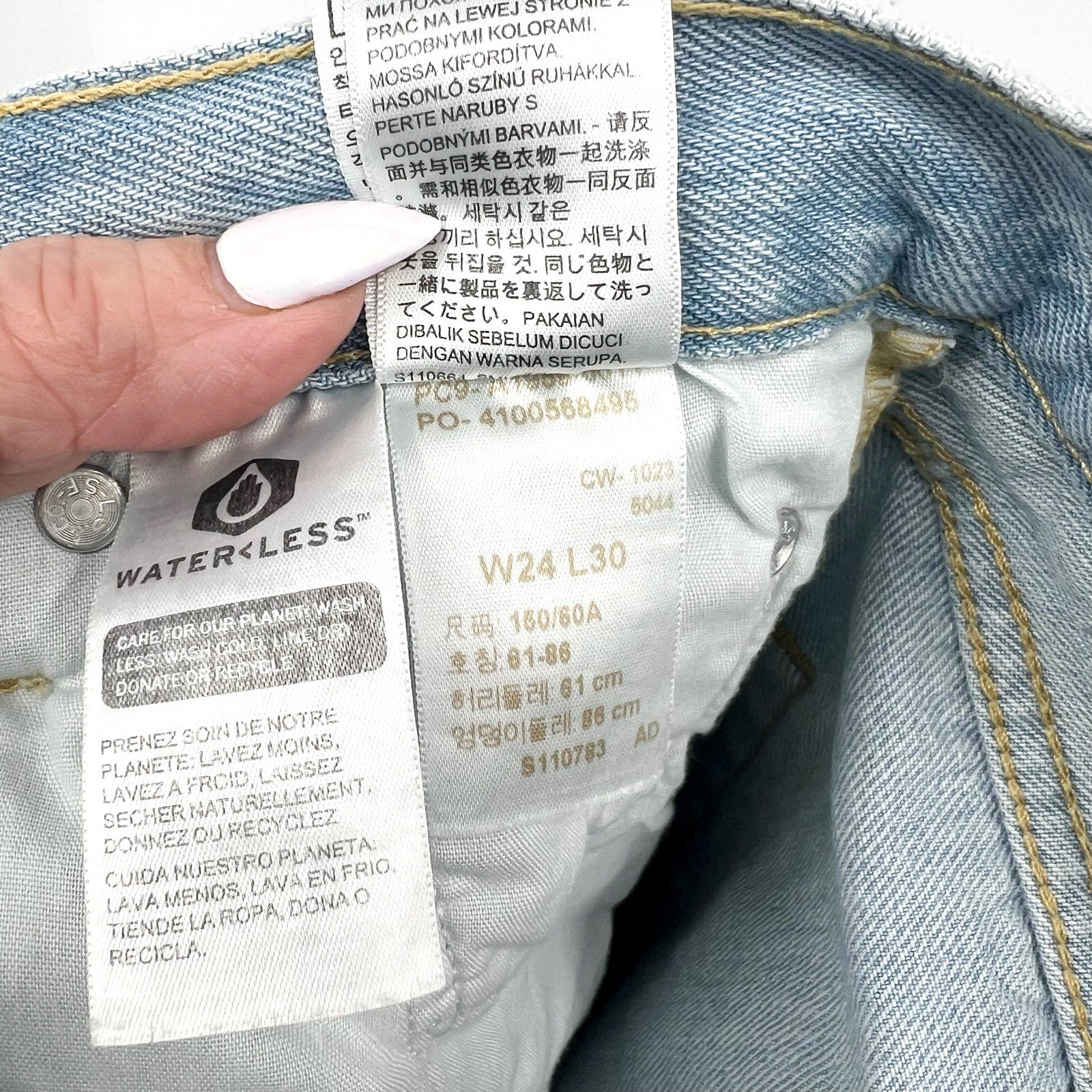 LEVI'S Womens 501 ‘90s Straight Jeans 24x30 Size 00 Ever Afternoon A19590011 NWT