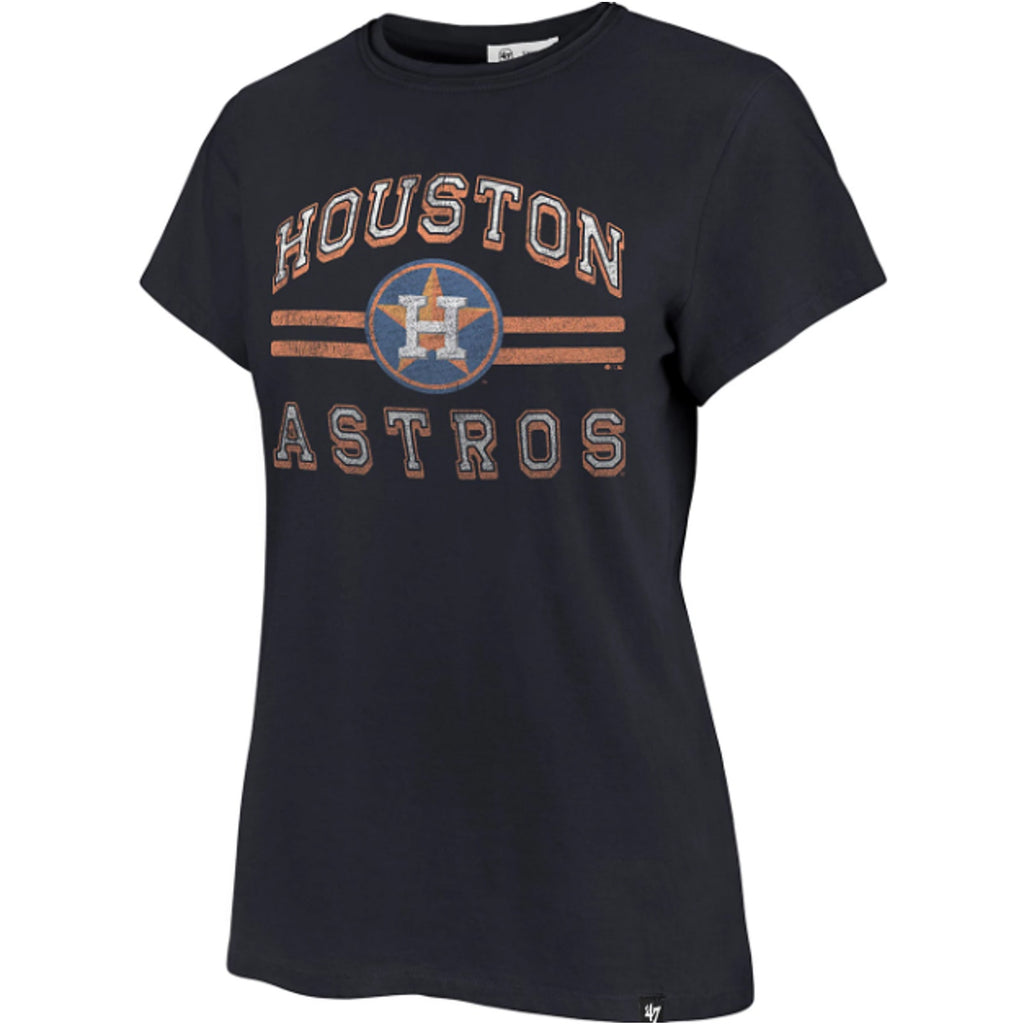 47 BRAND Womens Houston Astros T-shirt Large Atlas Blue Bright Eyed Frankie NWT
