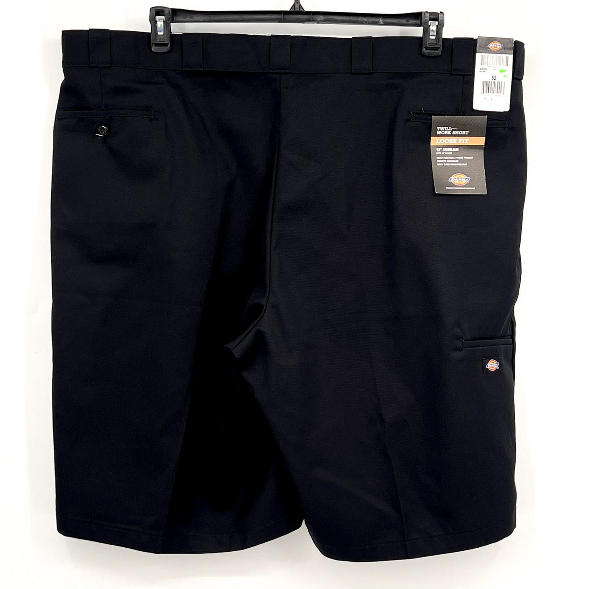 DICKIES Men's 13" Loose Fit Multi-Pocket Twill Work Shorts Size 52 Black NWT