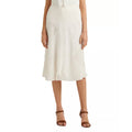 LAUREN RALPH LAUREN Women's Mesh Lace Midi Flared Skirt Size 6 White