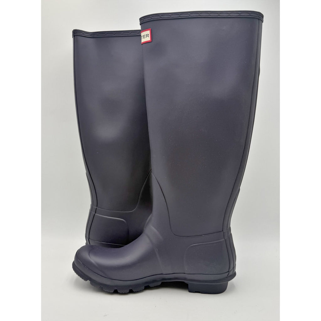 Hunter Womens Original Tall Rain Boots Size 10 Navy Blue Waterproof NWOB