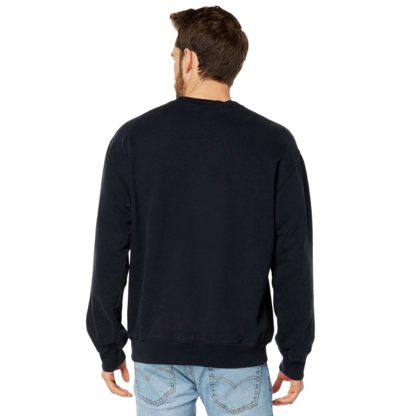 MADEWELL Woodland Reverse Crew Neck Sweatshirt Small True Black NK077 NWOT
