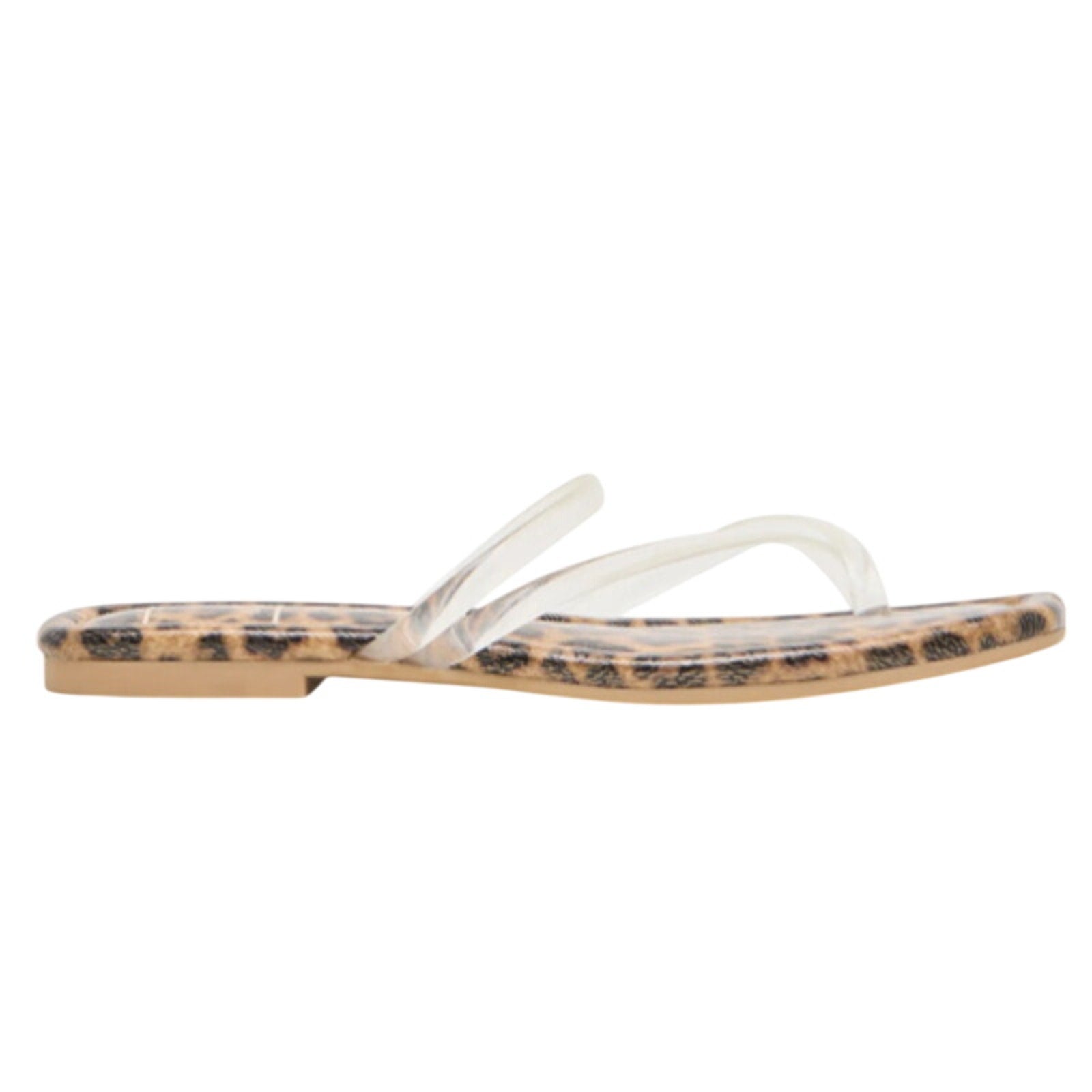 Dolce Vita Womens Leanna Sandals Size 8.5 Leopard Brown Slide Flip Flop NIB