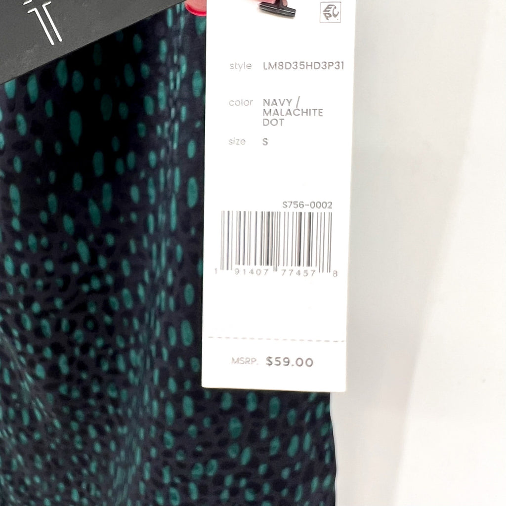 LIVERPOOL Women's Sleeveless Popover Blouse Small Blue Green Print NWT