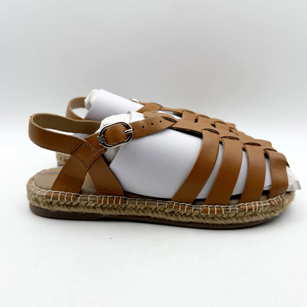 Sam Edelman Big Girls Kora Sandals Size 4 M EU 36 Brown Leather NIB
