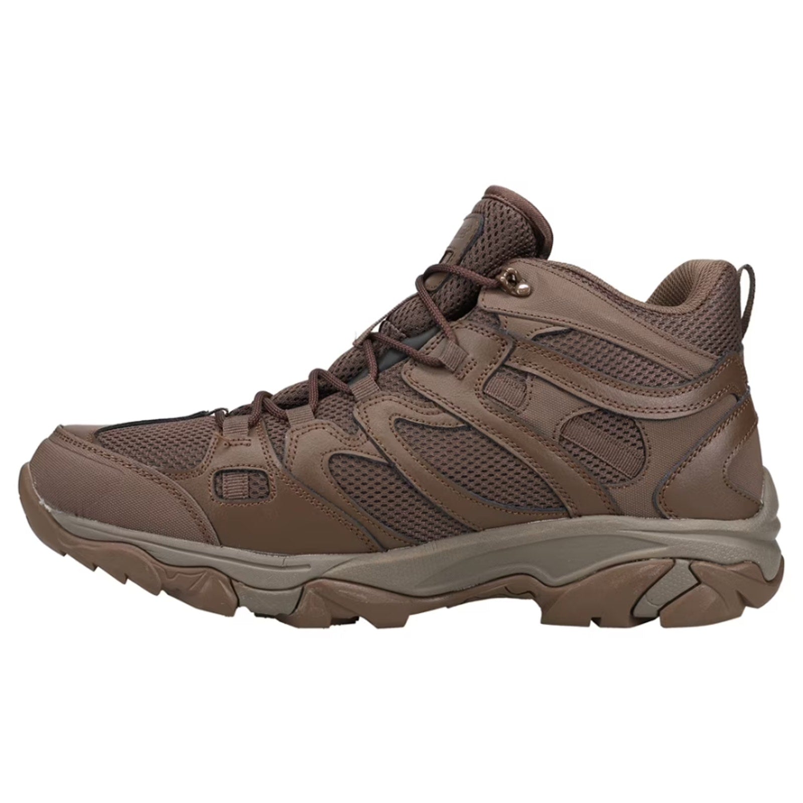 Hi-Tec Mens Ht Ravus Mid Hiking Ankle Boots US 15 EU 48 Brown Waterproof EUC