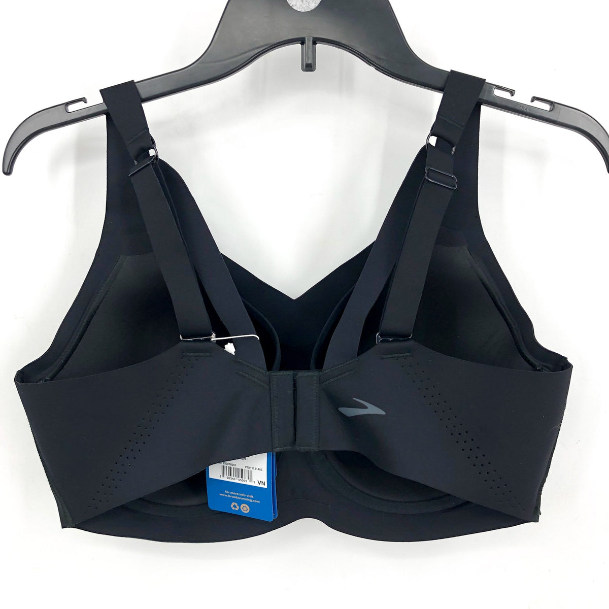 BROOKS Women's Dare Underwire Run Bra Size 36E DD Black High Support NWT