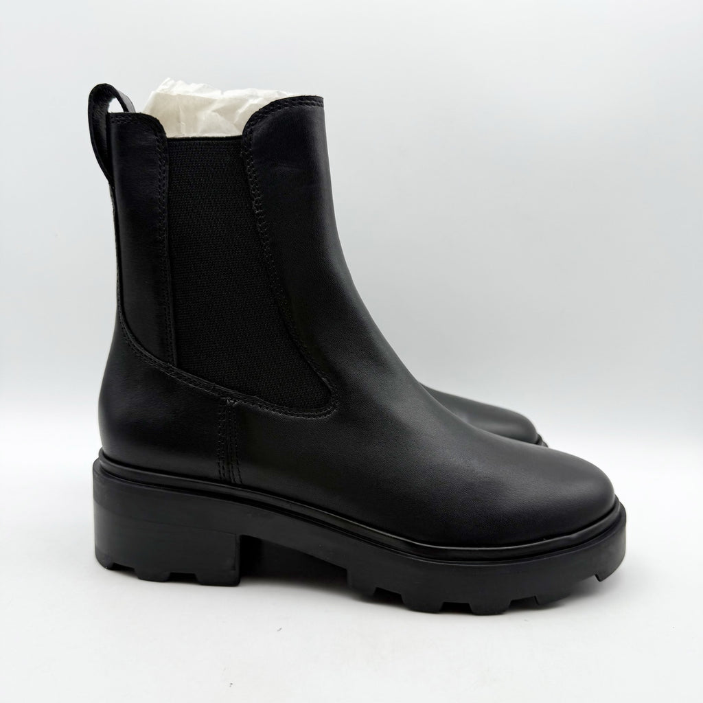 Madewell Womens The Bradley Chelsea Lugsole Boots Size 5.5 Black Leather NWOB