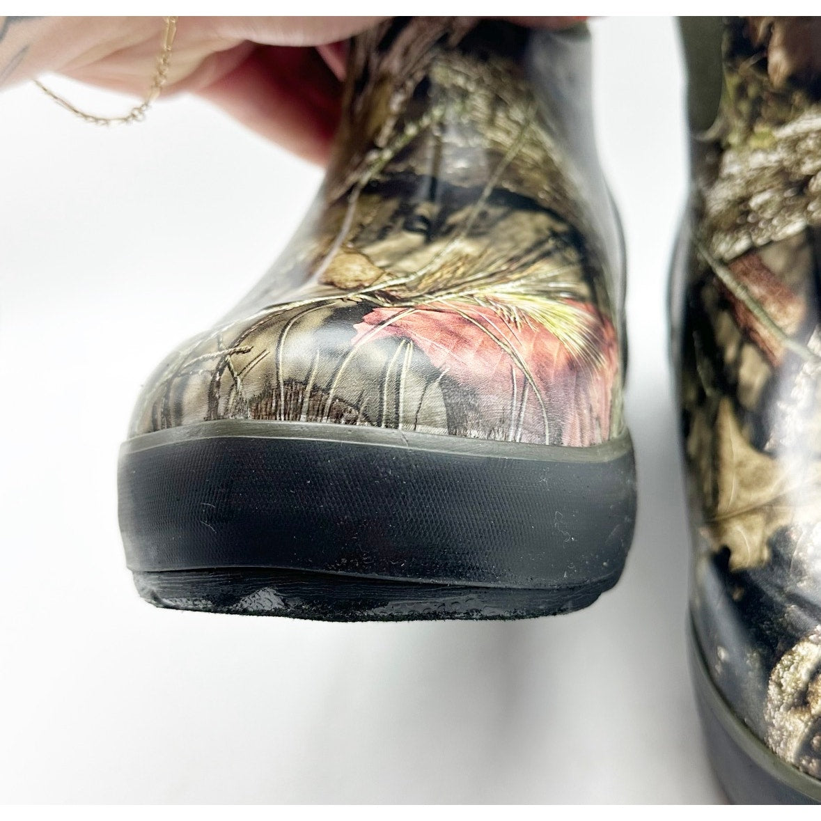 Bogs Kids Classic II Mid Boots Youth 3 Green Black Mossy Oak Waterproof NIB