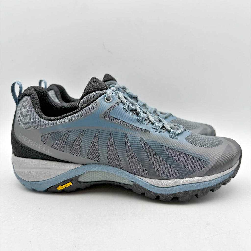 Merrell Womens Siren Edge 3 Hiking Shoes Size 7.5 WIDE Blue Grey Waterproof NWOB
