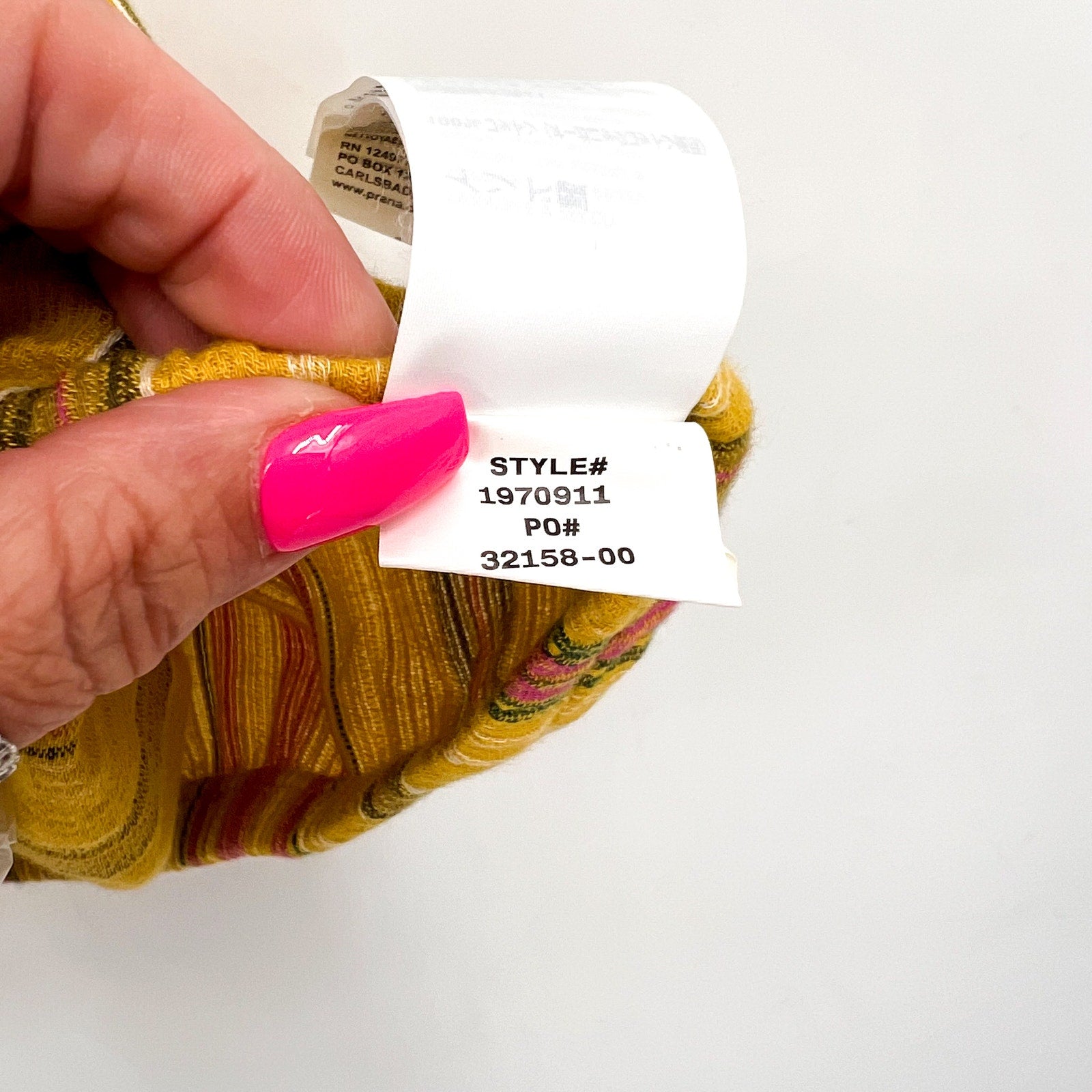 PRANA Women's Little Palm Cami Tank Top Large Yellow Leapfrog Stripe NWT