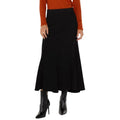 Liverpool Women's Mermaid Denim Maxi Skirt Size 12 31 Black Rinse Seamed NWT