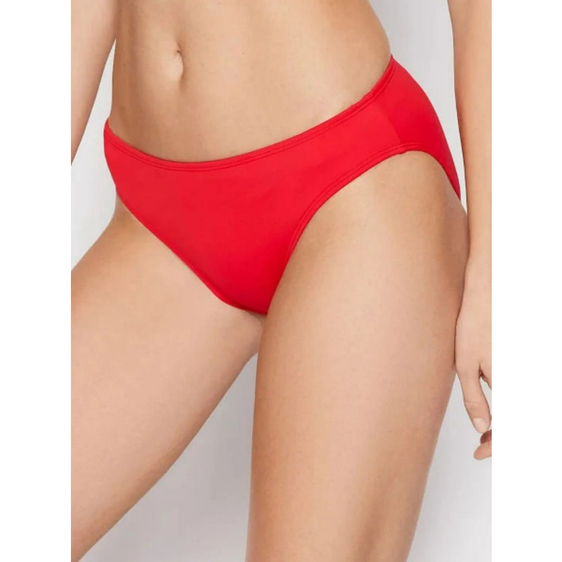 LAUREN RALPH LAUREN Hipster Bikini Bottoms Size 8 Red Beach Club Swim NWT