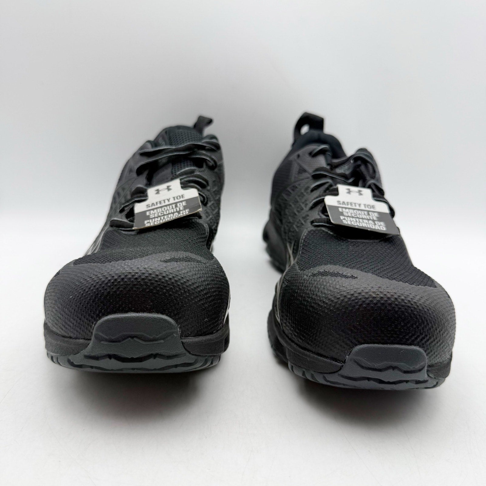 Under Armour Mens Micro G Strikefast Safety Toe Sneakers US 8 Black SR NWT