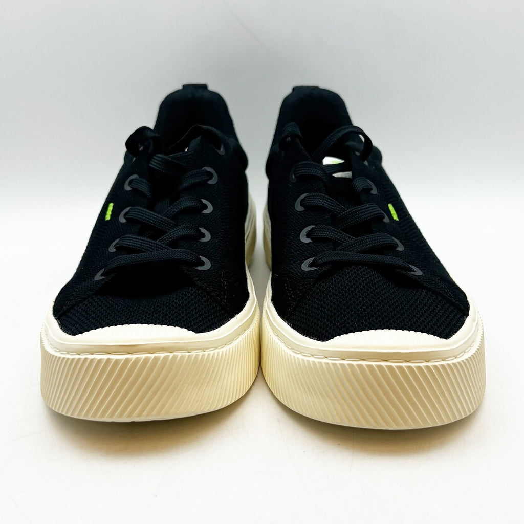 Cariuma IBI Low Casual Sneakers Mens 10.5 Womens 12 Black Bamboo Knit NIB