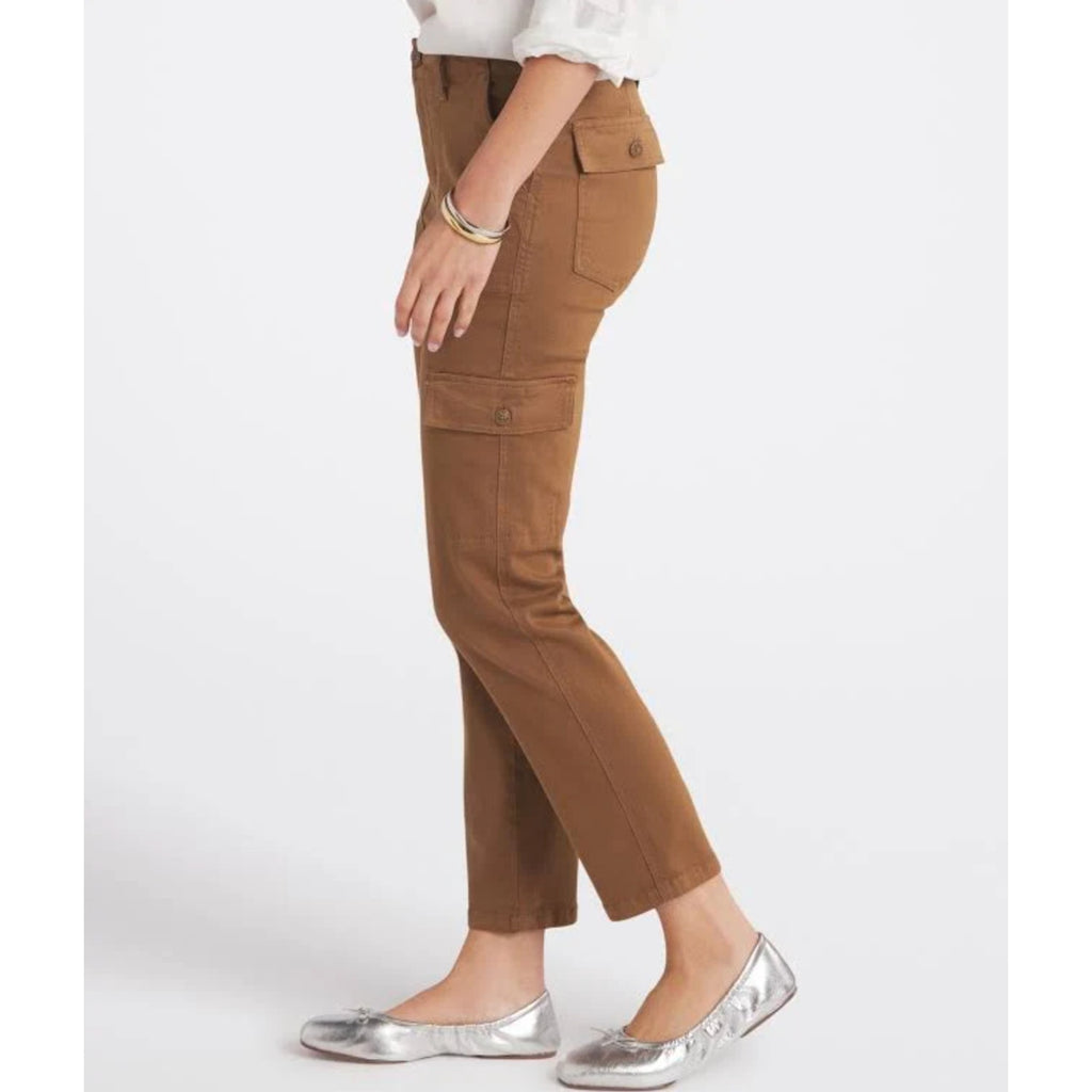 KUT FROM THE KLOTH Cargo Pants Size 12 Brown Autumn Ankle Straight Leg  NWT