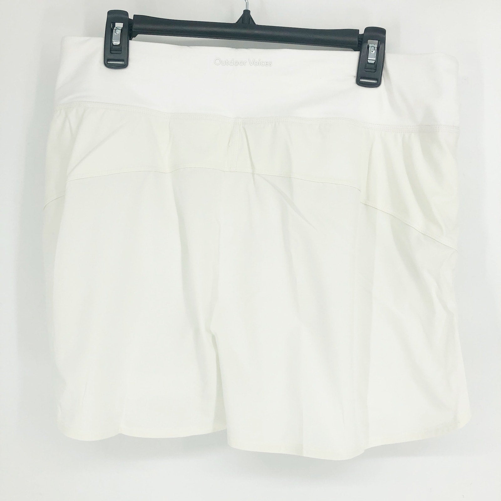 OUTDOOR VOICES Women's Hudson 4" Skort Size XXL White Lightweight NWT