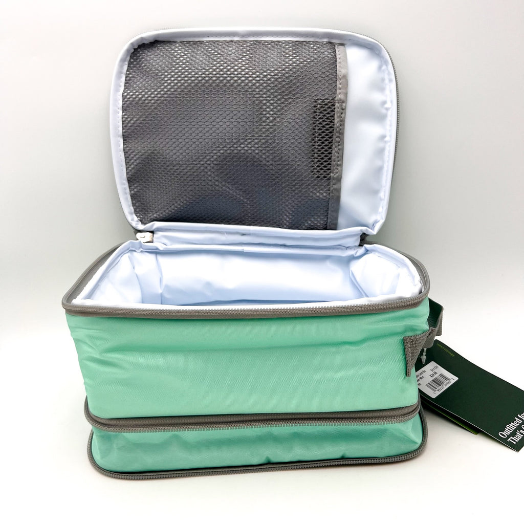 L.L BEAN Expandable Lunch Box One Size Fresh Mint Office School NWT