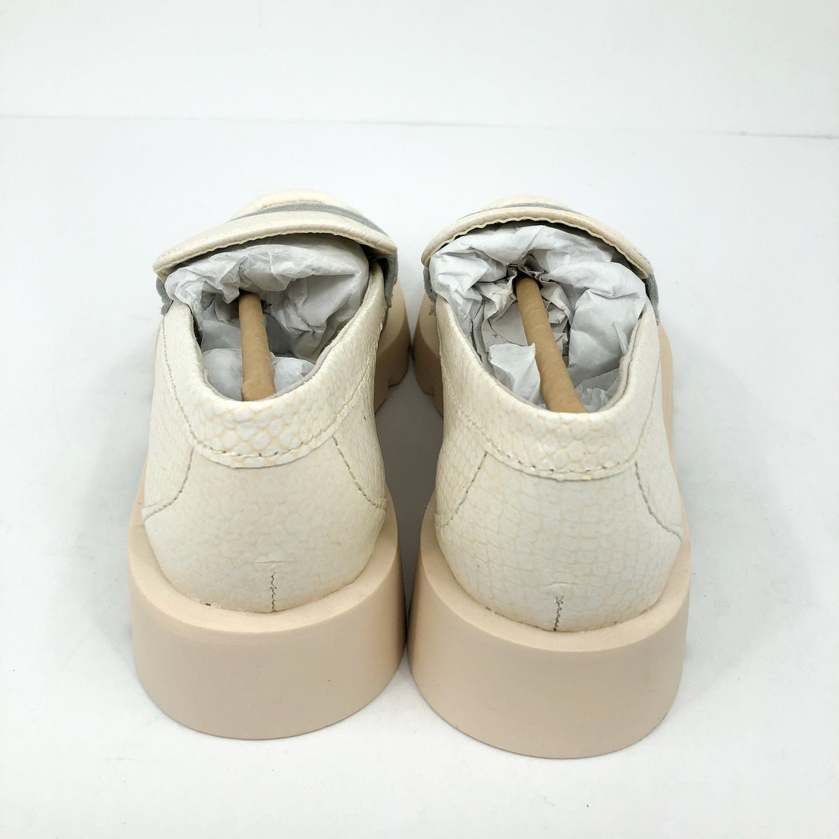 Dolce Vita Womens Elias Loafer Size 6.5 White Ivory Embossed Leather NWOB