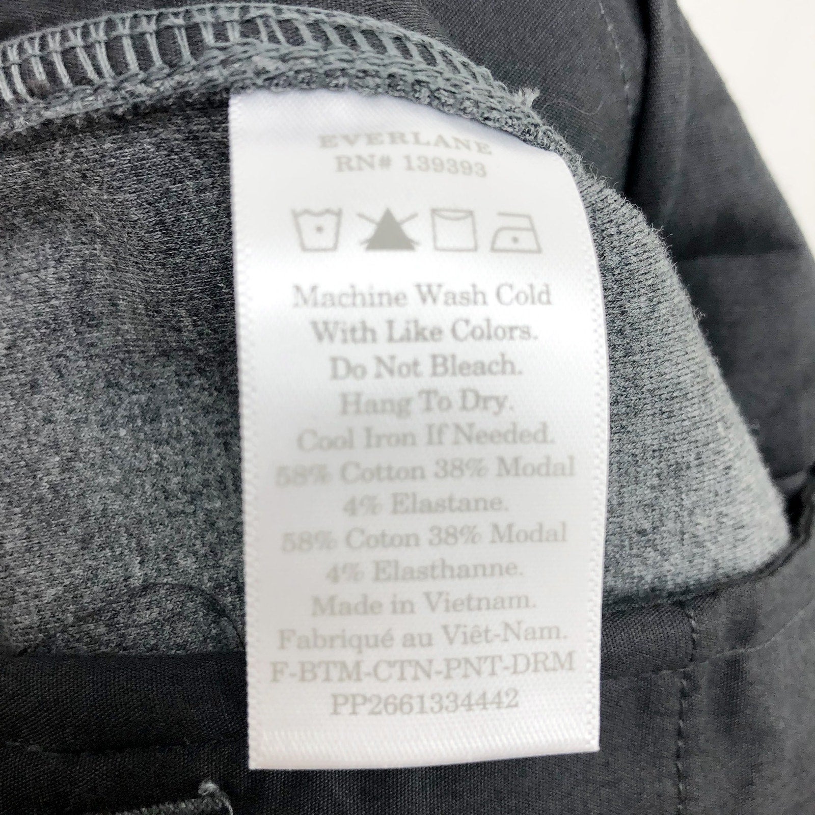 Everlane Womens The Dream Pants XS Heathered Charcoal Grey NWT