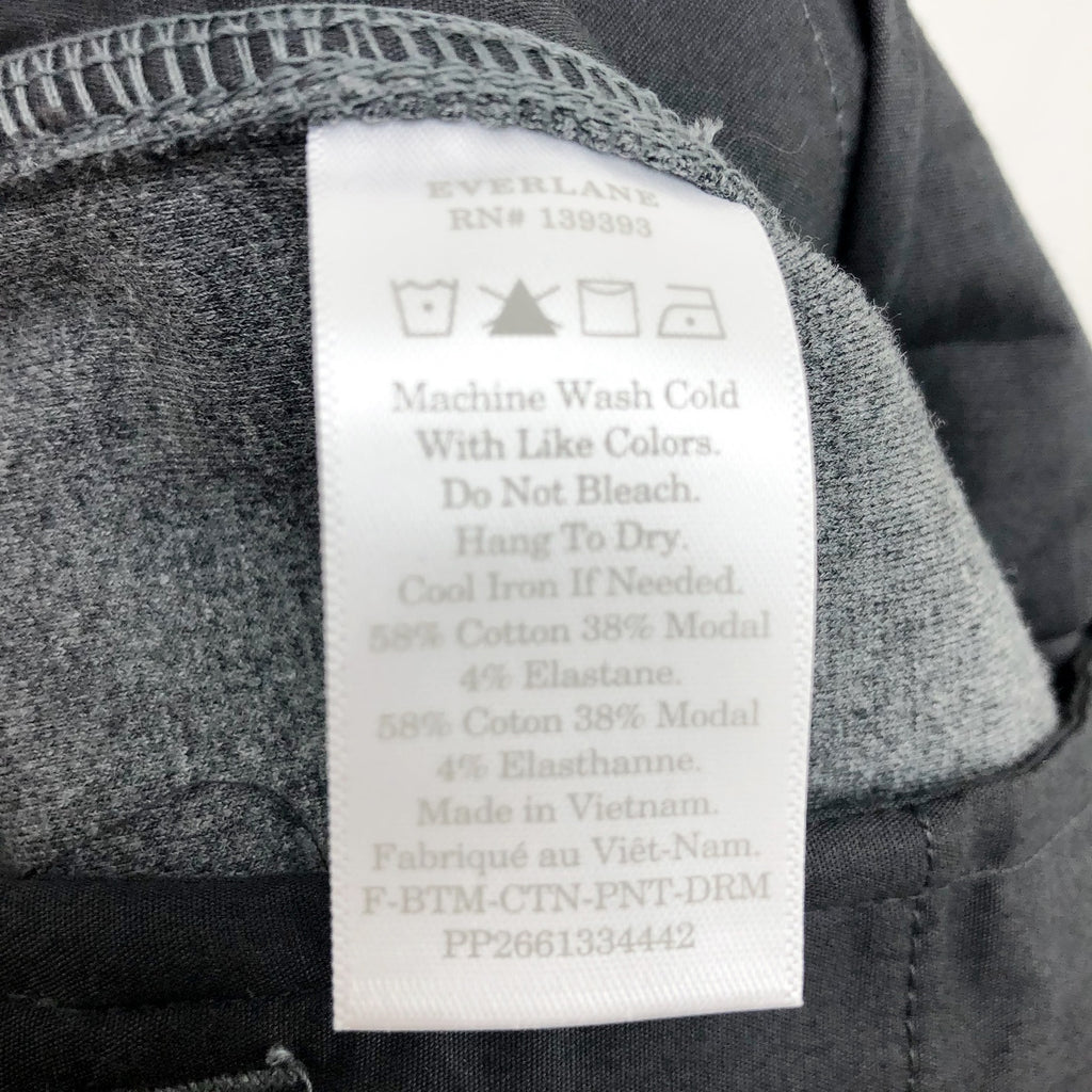 Everlane Womens The Dream Pants XS Heathered Charcoal Grey Soft Double Knit NWT