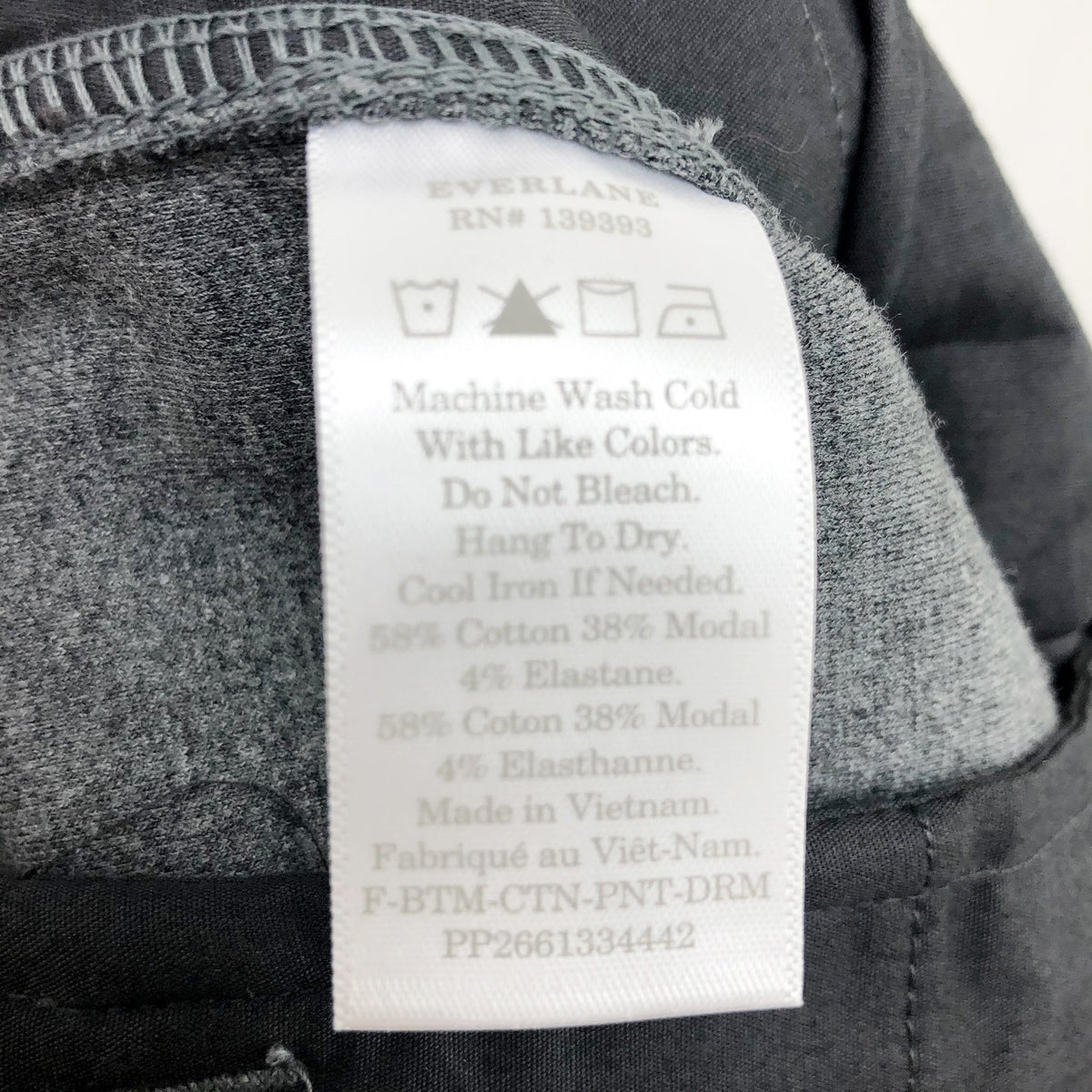 Everlane Womens The Dream Pants XS Heathered Charcoal Grey Soft Double Knit NWT