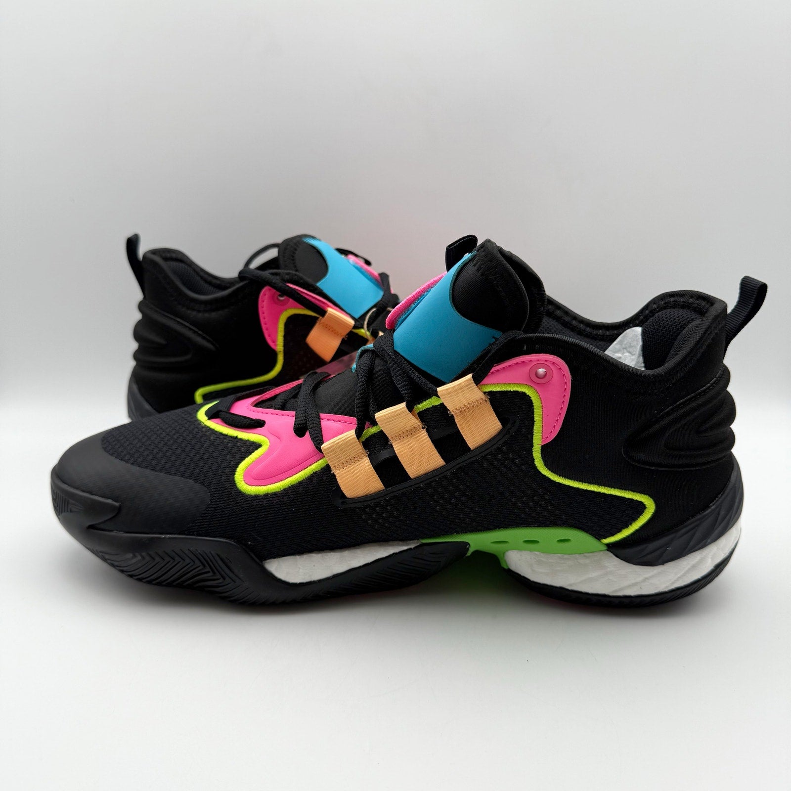 Adidas BYW Select Basketball Shoes Mens 10 Womens 11 Black Orange Athletic NIB