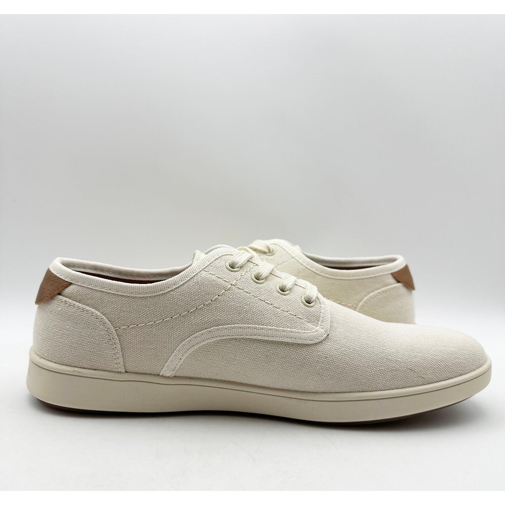 STEVE MADDEN Mens Fenta Casual Sneakers Size 9.5 M Cream White Fabric NIB