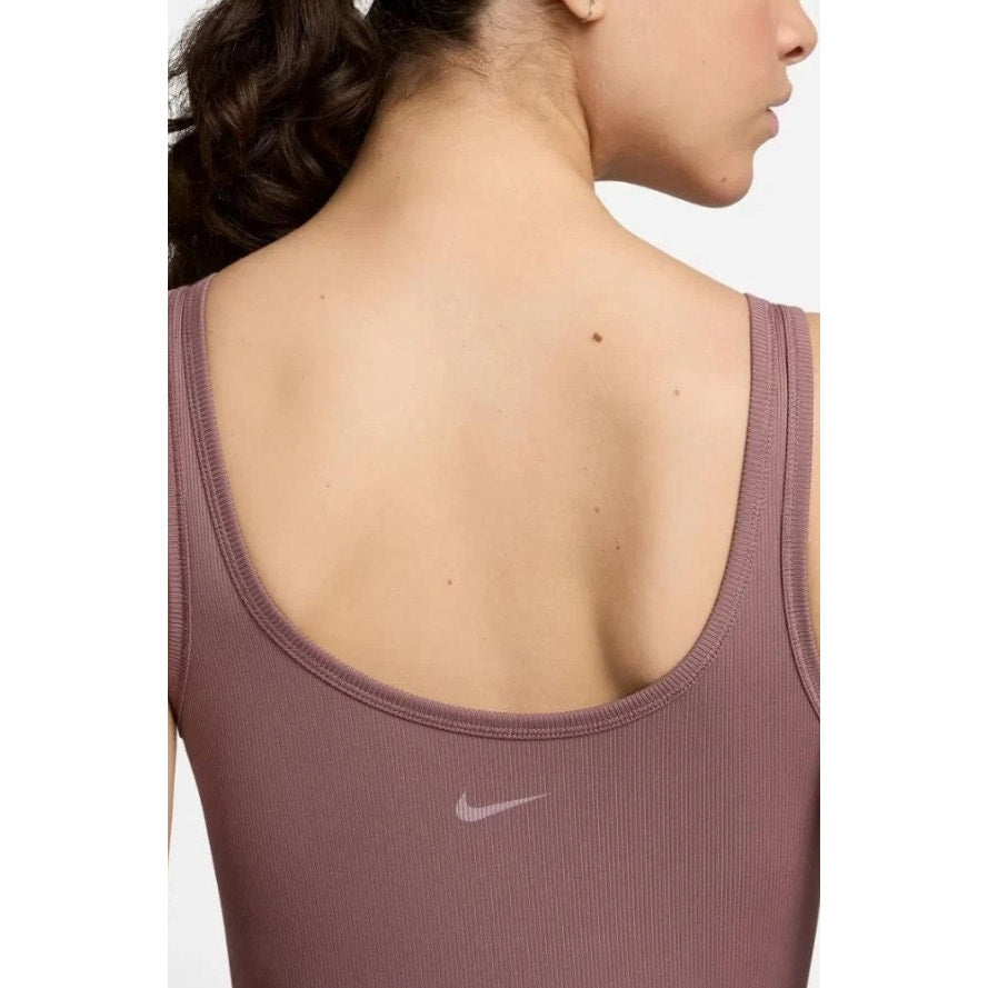 NIKE Women's One Dri-fit Scoop Neck Tank Dress XS Pink Smokey Mauve Skort NWT
